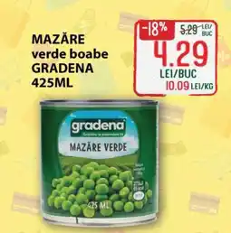 Diana Supermarket MAZĂRE verde boabe GRADENA 425ML Ofertă