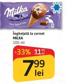 Supeco Îngheţată la cornet MILKA Ofertă