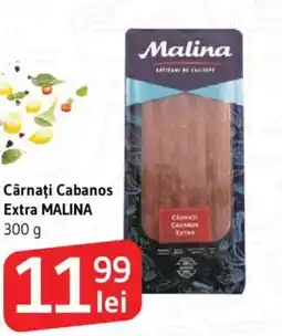 Supeco Cârnaţi Cabanos Extra MALINA Ofertă
