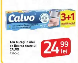 Supeco Ton bucăţi în ulei de floarea soarelui CALVO Ofertă