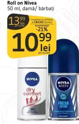 Supeco Roll on Nivea Ofertă