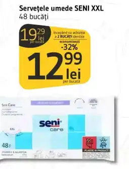 Supeco Serveţele umede SENI XXL Ofertă
