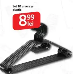 Supeco Set 10 umeraşe plastic Ofertă