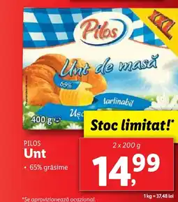 Lidl PILOS Unt Ofertă