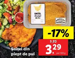 Lidl Snitel din piept de pui Ofertă