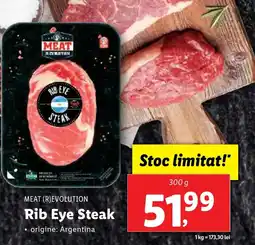 Lidl MEAT (R)EVOLUTION Rib Eye Steak Ofertă