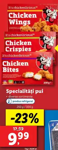 Lidl Specialităţi pui Ofertă