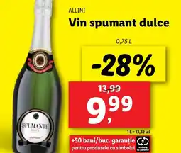Lidl ALLINI Vin spumant dulce Ofertă