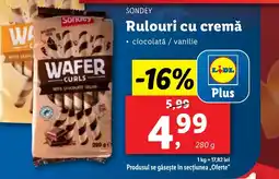 Lidl SONDEY Rulouri cu cremă Ofertă