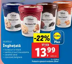 Lidl GELATELLI Îngheţată Ofertă
