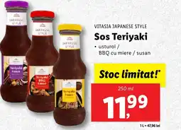 Lidl VITASIA JAPANESE STYLE Sos Teriyaki Ofertă