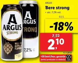 Lidl ARGUS Bere strong Ofertă