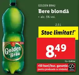 Lidl GOLDEN BRAU Bere blondǎ Ofertă