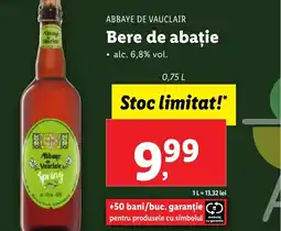 Lidl ABBAYE DE VAUCLAIR Bere de abație Ofertă