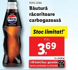 Lidl PEPSI ZERO Băutură răcoritoare carbogazoasă Ofertă