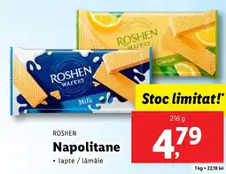 Lidl ROSHEN Napolitane Ofertă