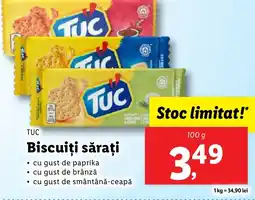 Lidl TUC Biscuiți săraţi Ofertă