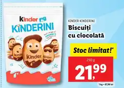 Lidl KINDER KINDERINI Biscuiți cu ciocolată Ofertă