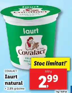 Lidl COVALACT Iaurt natural Ofertă