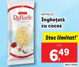 Lidl RAFFAELLO Îngheţată cu cocos Ofertă