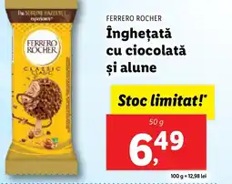 Lidl FERRERO ROCHER Înghețată cu ciocolată şi alune Ofertă