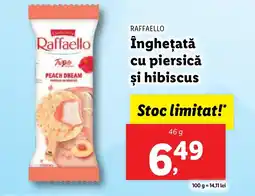 Lidl RAFFAELLO Îngheţată cu piersicǎ şi hibiscus Ofertă