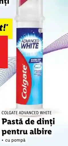 Lidl COLGATE ADVANCED WHITE Pastă de dinți pentru albire Ofertă