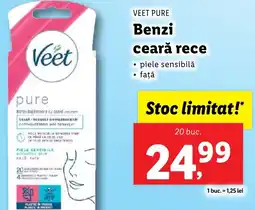 Lidl VEET PURE Benzi ceară rece Ofertă