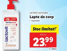 Lidl LACTOVIT LACTOUREA Lapte de corp Ofertă