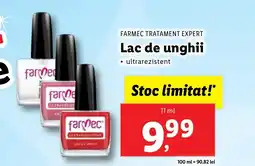 Lidl FARMEC TRATAMENT EXPERT Lac de unghii Ofertă