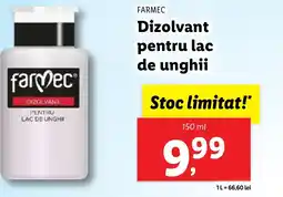 Lidl FARMEC Dizolvant pentru lac de unghii Ofertă