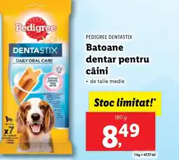 Lidl PEDIGREE DENTASTIX Batoane dentar pentru câini Ofertă
