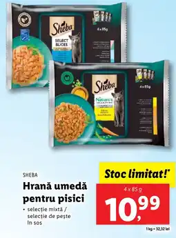 Lidl SHEBA Hrană umedă pentru pisici Ofertă