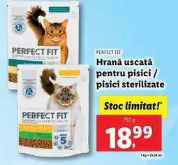 Lidl PERFECT FIT Hrană uscată pentru pisici / pisici sterilizate Ofertă
