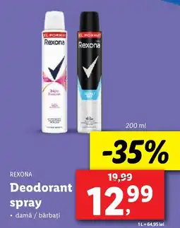 Lidl REXONA Deodorant spray Ofertă