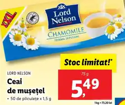 Lidl LORD NELSON Ceai de museţel Ofertă