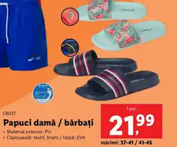 Lidl CRIVIT Papuci damă / bărbați Ofertă
