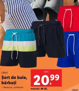 Lidl CRIVIT Şort de baie, bărbaţi Ofertă