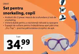 Lidl CRIVIT Set pentru snorkeling, copii Ofertă