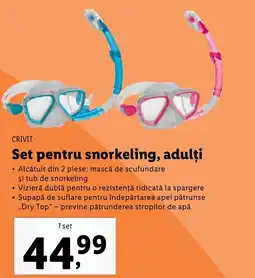 Lidl CRIVIT Set pentru snorkeling, adulțţi Ofertă