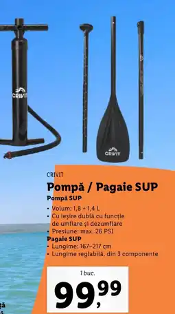 Lidl CRIVIT Pompǎ / Pagaie SUP Ofertă