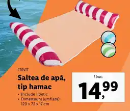 Lidl CRIVIT Saltea de apă, tip hamac Ofertă