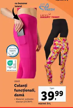 Lidl CRIVIT Colanți funcţionali, damǎ Ofertă