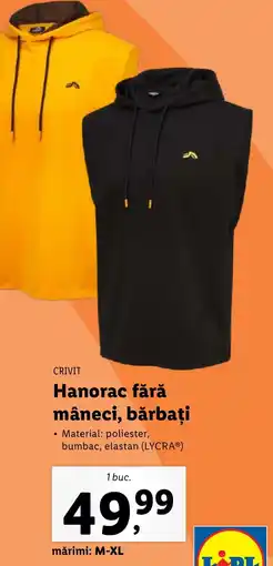 Lidl CRIVIT Hanorac fără mâneci, bărbați Ofertă