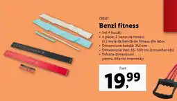 Lidl CRIVIT Benzi fitness Ofertă