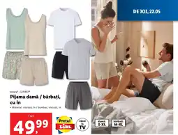 Lidl Pijama damă / bărbați, cu in Ofertă