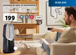 Lidl SILVERCRESTⓇ Ventilator de masă, cu telecomandă Ofertă