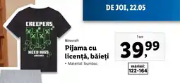Lidl Minecraft Pijama cu licenţă, băieți Ofertă