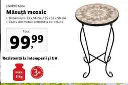 Lidl LIVARNO home Măsuţă mozaic Ofertă