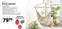 Lidl LIVARNO home Hamac suspendat Ofertă